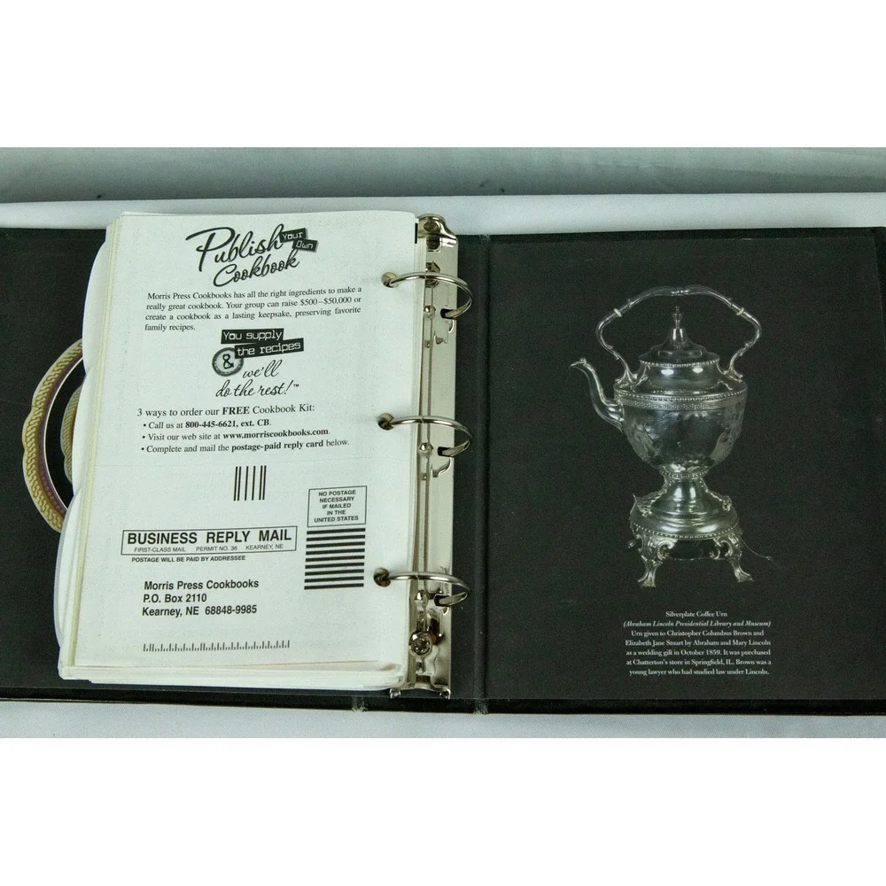 Abraham Lincoln Presidential Library Museum Cookbook Epic Portions 2008 Binder